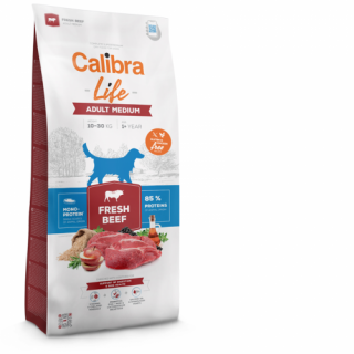 Calibra Dog Life Adult Medium Fresh Beef Velikost: 12kg