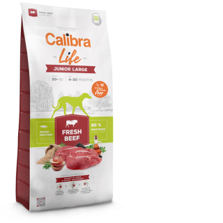 Calibra Dog Life Junior Large Fresh Beef Velikost: 12kg