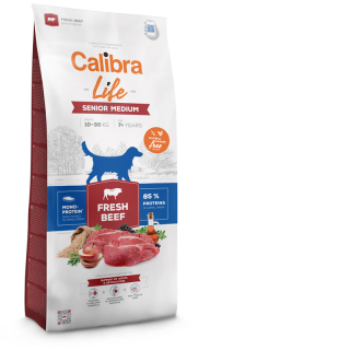 Calibra Dog Life Senior Medium Fresh Beef Velikost: 12kg