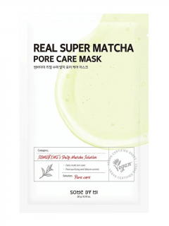 Real Super Matcha Pore Care Mask - Plátýnková maska proti černým tečkám | 1 ks