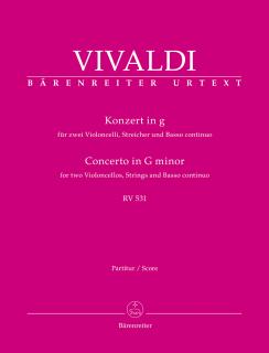 Concerto for two Violoncellos, Strings and Basso continuo in G minor RV 531