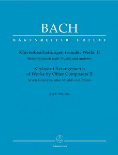 Klavírní úpravy cizích děl II - Sedm Concerti podle Vivaldiho a dalších BWV 978-984
