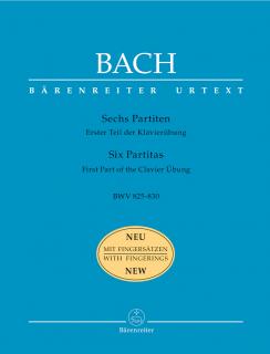 Šest partit BWV 825-830 (s prstoklady)