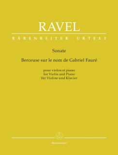 Sonata / Berceuse sur le nom de Fauré for Violin and Piano