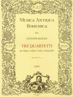 Tre quartetti per flauto, violino, viola e violoncello op. 98, č. 4-6