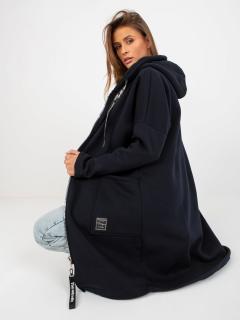 dámský mikinový kabátek- cardigan Eien TMAVĚ MODRÁ Velikost: L/XL