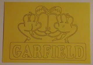 Pískohraní s.r.o. Šablona Garfield 2 Velikost: 127 x 178 mm