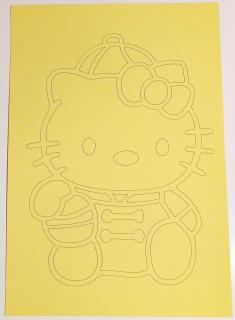 Pískohraní s.r.o. Šablona Hello Kitty 4 Velikost: 245 x 362 mm