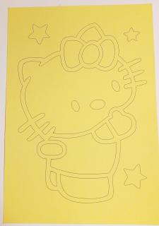 Pískohraní s.r.o. Šablona Hello Kitty 5 Velikost: 245 x 362 mm