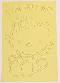 Pískohraní s.r.o. Šablona Hello Kitty Endless love Velikost: 245 x 362 mm