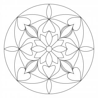 Pískohraní s.r.o. Šablona Mandala 0104 Velikost: 148 x 148 mm