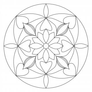 Pískohraní s.r.o. Šablona Mandala 0104 Velikost: 210 x 210 mm
