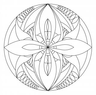 Pískohraní s.r.o. Šablona Mandala 0105 Velikost: 300 x 300 mm