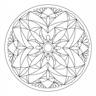 Pískohraní s.r.o. Šablona Mandala 0110 Velikost: 210 x 210 mm