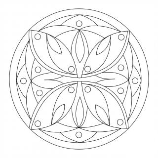 Pískohraní s.r.o. Šablona Mandala 0113 Velikost: 300 x 300 mm