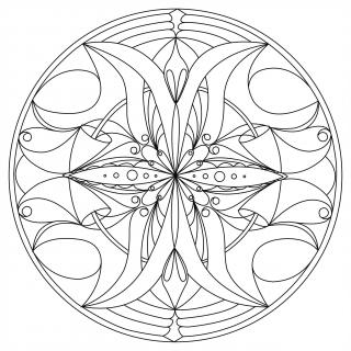 Pískohraní s.r.o. Šablona Mandala 0114 Velikost: 300 x 300 mm