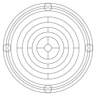 Pískohraní s.r.o. Šablona Mandala 0425 Velikost: 148 x 148 mm