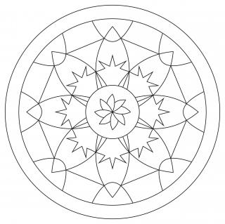 Pískohraní s.r.o. Šablona Mandala 0426 Velikost: 300 x 300 mm