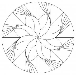 Pískohraní s.r.o. Šablona Mandala 0427 Velikost: 300 x 300 mm