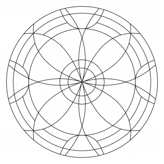 Pískohraní s.r.o. Šablona Mandala 0521 Velikost: 210 x 210 mm