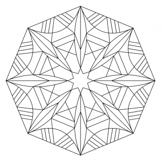 Pískohraní s.r.o. Šablona Mandala 0522 Velikost: 300 x 300 mm