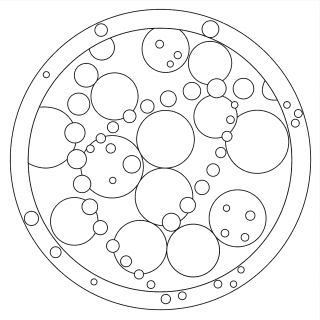 Pískohraní s.r.o. Šablona Mandala 0525 Velikost: 148 x 148 mm