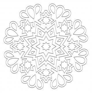 Pískohraní s.r.o. Šablona Mandala 0533 Velikost: 300 x 300 mm