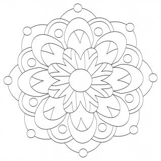 Pískohraní s.r.o. Šablona Mandala 0534 Velikost: 300 x 300 mm