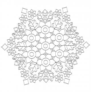 Pískohraní s.r.o. Šablona Mandala 0537 Velikost: 300 x 300 mm