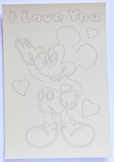 Pískohraní s.r.o. Šablona Mickey Mouse 5 Velikost: 245 x 362 mm