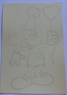 Pískohraní s.r.o. Šablona Mickey Mouse 6 Velikost: 245 x 362 mm