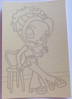 Pískohraní s.r.o. Šablona Monster High 5 Velikost: 165 x 241 mm