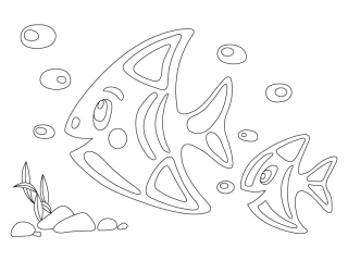 Pískohraní s.r.o. Šablona Mořské rybky Velikost: 148 x 210 mm