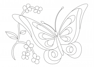 Pískohraní s.r.o. Šablona Motýlek Velikost: 105 x 148 mm