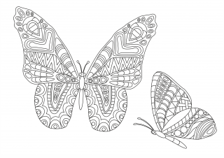 Pískohraní s.r.o. Šablona Motýli Velikost: 210 x 297 mm