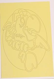 Pískohraní s.r.o. Šablona Papoušek RIO Velikost: 165 x 241 mm