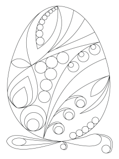 Pískohraní s.r.o. Šablona Velikonoční motiv vajíčko Velikost: 210 x 297 mm