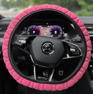 Látkový potah na volant Bubble Pink (Potah volantu)