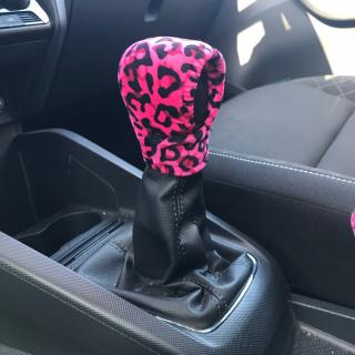 Obal na řadící páku Leopard Pink (Dekorace do interiéru)