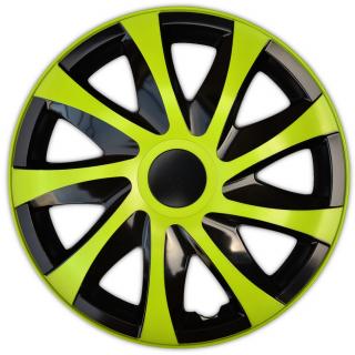 Poklice na kola NRM Draco černá/ zelená 13" (Kryty kol)