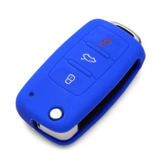 Silikonový obal GARO na klíč Škoda, VW tmavě modrý (3-tlačítkový)