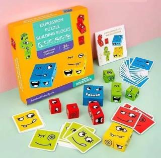 Puzzle stavební kostky Facematch