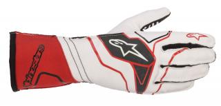 Alpinestars Rukavice Tech 1-KX V2 2020 - Bílo-červená-černá (Alpinestars Tech 1-KX V2 Gloves)