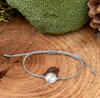 Shamballa náramek JIN A JANG - chirurgická ocel, nylon