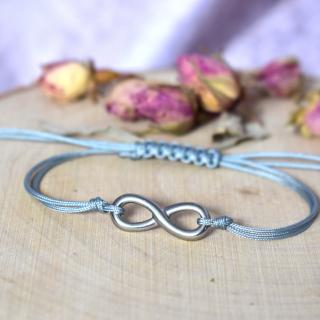 Shamballa náramek NEKONEČNO - chirurgická ocel, nylon