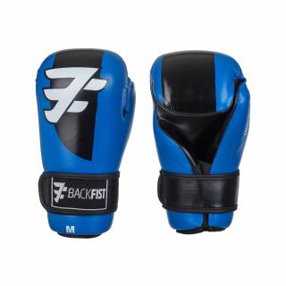 Otevřené boxerské rukavice BackFist Competition - modré Velikosti: M