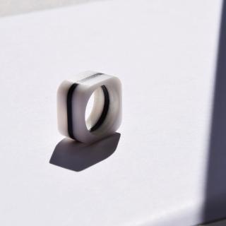 fifle / Minimal / prsteny / 51 barva: bílá, velikost: 54