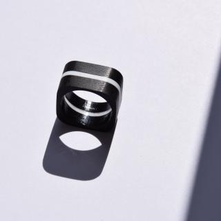 fifle / Minimal / prsteny / 51 barva: černá, velikost: 60
