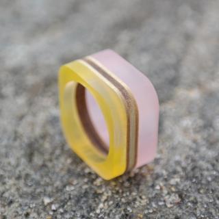 fifle / Peony / prsteny / 363 barva: žlutá, velikost: 51