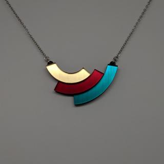fifle / Rainbow - Red / náhrdelník / 467 varianta: 2
